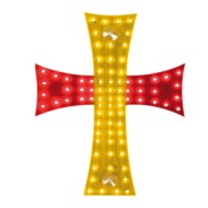 Croce A Led 24v Spagna Bandiere Ed Emblemi Decorazioni Luminose