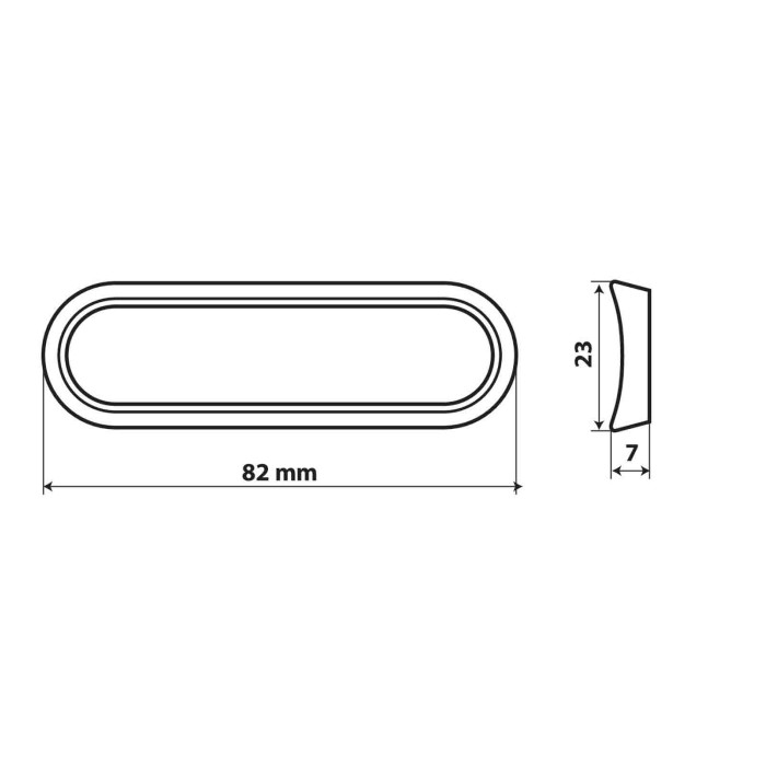 96991-D-01.JPG Set 20 Guarnizioni Nere A Profilo Curvo Guarnizioni Per Luci Da Incasso Barre Su Misura In Acciaio Ø 60 X 1 2 Mm