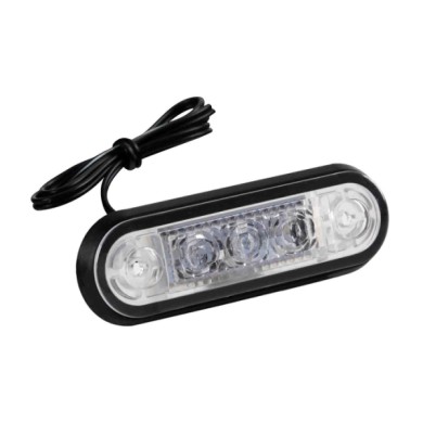 97002-A-01.JPG Luce Ingombro A 3 Led Montaggio Ad Incasso 9/32v Verde Montaggio In Superficie Luci Perimetrali