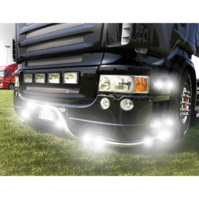 97003-A-02.JPG Luce Ingombro A 3 Led Montaggio Ad Incasso 9/32v Bianco Montaggio In Superficie Luci Perimetrali