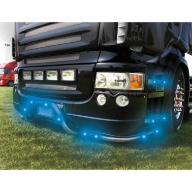 97004-A-02.JPG Luce Ingombro A 3 Led Montaggio Ad Incasso 9/32v Blu Montaggio In Superficie Luci Perimetrali