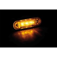97006-S-01.JPG Luce Ingombro A 3 Led Montaggio Ad Incasso 9/32v Arancio Montaggio In Superficie Luci Perimetrali