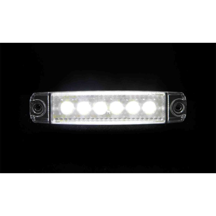 97007-S-01.JPG Luce Ingombro A 6 Led Montaggio In Superficie 12/24v Bianco Montaggio In Superficie Luci Perimetrali