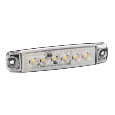 97007-S-02.JPG Luce Ingombro A 6 Led Montaggio In Superficie 12/24v Bianco Montaggio In Superficie Luci Perimetrali