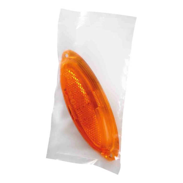 97016-C-01.JPG Set 20 Pz Luce Ingombro A 4 Led Montaggio In Superficie 12/24v Arancio Montaggio In Superficie Luci Perimetrali
