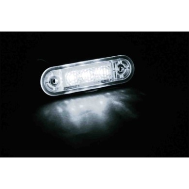 97017-S-01.JPG Set 20 Pz Luce Ingombro A 3 Led Montaggio Ad Incasso 9/32v Bianco Montaggio In Superficie Luci Perimetrali