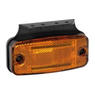 Luce Ingombro Con Catarifrangente E Staffa 10/30v 2 Led Arancio Montaggio In Superficie Luci Perimetrali