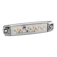 Set 20 Pz Luce Ingombro A 6 Led Montaggio In Superficie 12/24v Bianco Montaggio In Superficie Luci Perimetrali