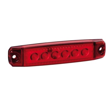 97024-S-02.JPG Set 20 Pz Luce Ingombro A 6 Led Montaggio In Superficie 12/24v Rosso Montaggio In Superficie Luci Perimetrali