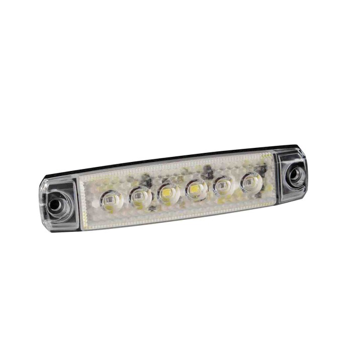 97026-A-01.JPG Luce Ingombro A 6 Led Montaggio In Superficie 12/24v Italia Montaggio In Superficie Luci Perimetrali