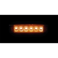 97037-S-01.JPG Luce Ingombro A 6 Led Montaggio In Superficie 9/32v Arancio Montaggio In Superficie Luci Perimetrali