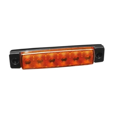 97037-S-02.JPG Luce Ingombro A 6 Led Montaggio In Superficie 9/32v Arancio Montaggio In Superficie Luci Perimetrali