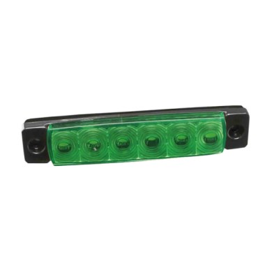 97038-S-02.JPG Luce Ingombro A 6 Led Montaggio In Superficie 9/32v Verde Montaggio In Superficie Luci Perimetrali