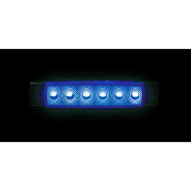 97039-S-01.JPG Luce Ingombro A 6 Led Montaggio In Superficie 9/32v Blu Montaggio In Superficie Luci Perimetrali