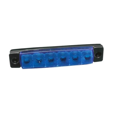 97039-S-02.JPG Luce Ingombro A 6 Led Montaggio In Superficie 9/32v Blu Montaggio In Superficie Luci Perimetrali