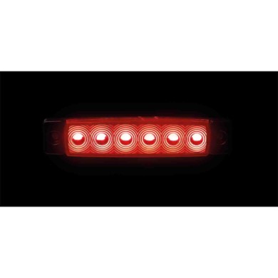 97041-S-01.JPG Set 20 Pz Luce Ingombro A 6 Led Montaggio In Superficie 9/32v Rosso Montaggio In Superficie Luci Perimetrali