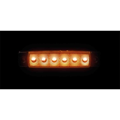 97042-S-01.JPG Set 20 Pz Luce Ingombro A 6 Led Montaggio In Superficie 9/32v Arancio Montaggio In Superficie Luci Perimetrali