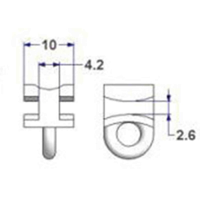 97102-D-02.JPG Scorrevoli Per Binari G 3 500 Pz Accessori Per Tende Camion Tende