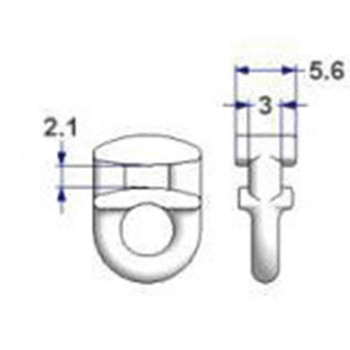 97107-D-01.JPG Scorrevoli Per Binari G 8 500 Pz Accessori Per Tende Camion Tende