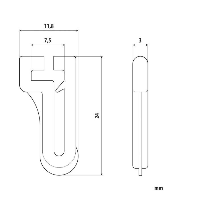 97109-S-01.JPG Scorrevoli Per Binari G 11 500 Pz Accessori Per Tende Camion Tende