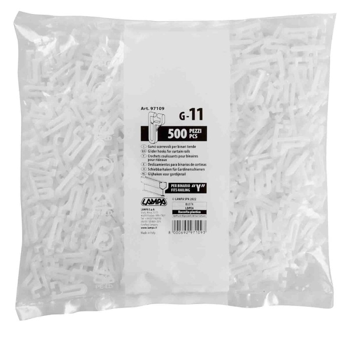 97109-C-01.JPG Scorrevoli Per Binari G 11 500 Pz Accessori Per Tende Camion Tende