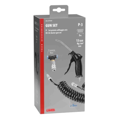 97187-S-01.JPG P 3 Set Pistola Aria Ø 8 Mm Soffiaggio Aria