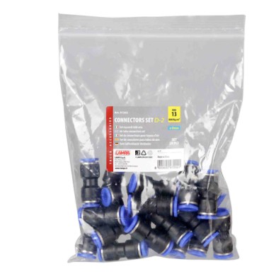 97202-C-01.JPG D 2 Raccordo Tubi Aria Set 20 Pz Ø 8 Mm Raccordi E Connettori