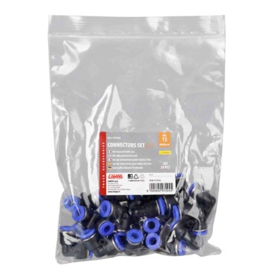 97204-C-01.JPG L 1 Raccordi A 90° Per Tubi Aria Set 20 Pz Ø 6 Mm Raccordi E Connettori