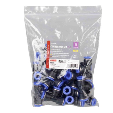 97206-C-01.JPG T 3 Raccordo Tubi Aria Set 20 Pz Ø 6 Mm Raccordi E Connettori