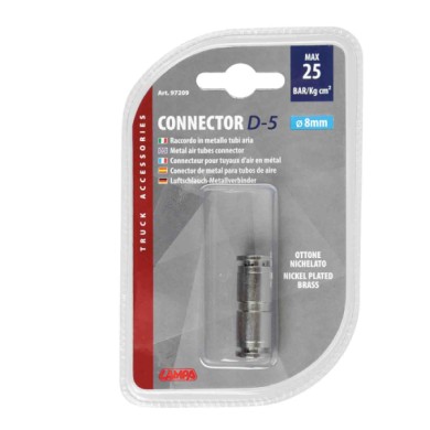 97209-C-01.JPG D 5 Raccordo In Metallo Per Tubi Aria Ø 8 Mm Raccordi E Connettori