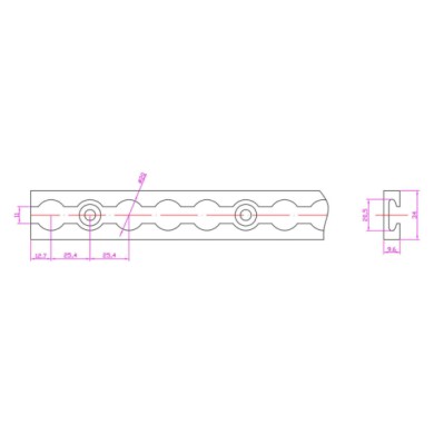 97251-D-01.JPG Rotaia Fermacarico Con Profilo Interno A Scorrimento Teloni E Carico Fissaggio/ancoraggio
