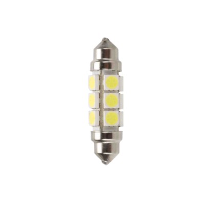 L170.JPG 24/28v Led Series 12 Led Smd 11x43 Mm Sv8 5 8 20 Pz Sacchetto Bianco Doppia Polarità Lampadine A Led Siluro Lampa Led