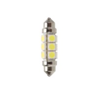 L170.JPG 24/28v Led Series 12 Led Smd 11x43 Mm Sv8 5 8 20 Pz Sacchetto Bianco Doppia Polarità Lampadine A Led Siluro Lampa Led