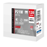 97564-C-01.JPG 24/28v Led Series 8 Smd X 1 Chip (p21w) Ba15s 20 Pz Scatola Bianco Doppia Polarità Lampadine A Led P21w Lampa Led