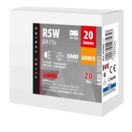 97565-C-01.JPG 24/28v Led Series 6 Smd X 1 Chip (r5w) Ba15s 20 Pz Scatola Arancio Doppia Polarità Lampadine A Led R5w R10w Lampa