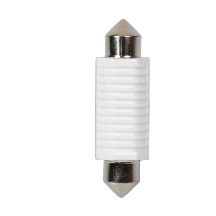 97576-S-01.JPG 9/32v Led Series 2 Smd X 1 Chip 12x41 Mm Sv8 5 8 20 Pz Scatola Bianco Doppia Polarità Resistenza Incorporata Lamp