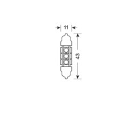 97582-S-01.JPG 24/28v Led Series 12 Led Smd 11x43 Mm Sv8 5 8 20 Pz Scatola Arancio Doppia Polarità Lampadine A Led Siluro Lampa 