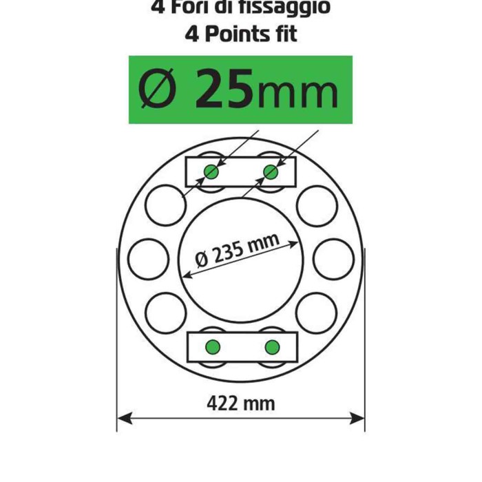 97661-D-01.JPG Anello Coprimozzo In Acciaio Inox Per Cerchi In Acciaio Coprimozzi Camion Protezione/estetica