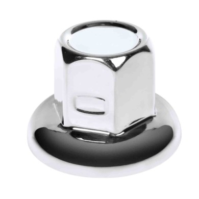 97667-C-01.JPG American Set 10 Copribulloni Testa Piatta In Acciaio Inox Ø 32 Mm Cromo American Chrome Copribulloni Camion