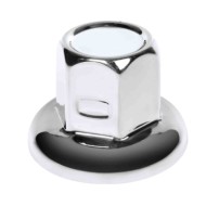 American Set 10 Copribulloni Testa Piatta In Acciaio Inox Ø 33 Mm Cromo American Chrome Copribulloni Camion