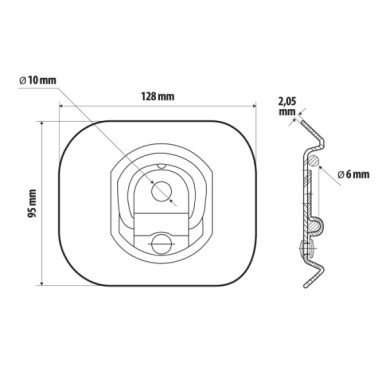 97701-D-01.JPG G 2 Anelli Per Ancoraggio 2 Pz Ancoraggio Fissaggio/ancoraggio