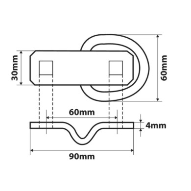 97702-S-01.JPG G 3 Anelli Per Ancoraggio 2 Pz Ancoraggio Fissaggio/ancoraggio