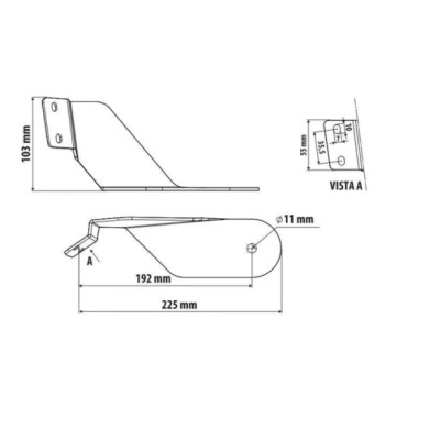 NEUTRO.jpg Staffa Per Antenna Cb Attacco Montante Iveco S-way-stralis-stralis Hi-way-stralis Xp Staffe Antenne Cb