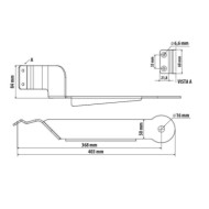 97749-S-01.JPG Staffa Per Antenna Cb Attacco Montante Renault T Staffe Antenne Cb