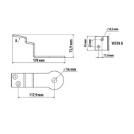 97753-S-01.JPG Staffa Per Antenna Cb Attacco Montante Man Tga-tgl-tgm-tgs-tgx Staffe Antenne Cb