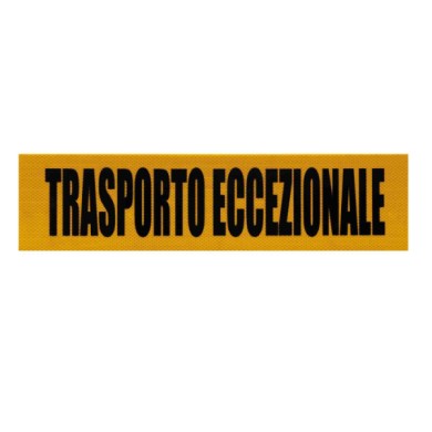 97847-S-01.JPG Pannello Catarifrangente Trasporto Eccezionale 600x150 Mm Contrassegni Targhe E Contrassegni