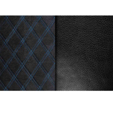 97854-S-01.JPG Mirian Coprisedile In Skeentex E Suede Trapuntato Nero/blu Coprisedili Per Camion Coprisedili