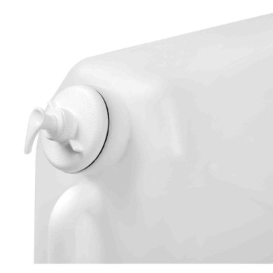 97868-S-01.JPG Tanica In Plastica Con Rubinetto In Metallo E Dispenser Porta Sapone 25 L Taniche