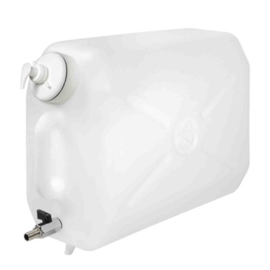 97868-S-02.JPG Tanica In Plastica Con Rubinetto In Metallo E Dispenser Porta Sapone 25 L Taniche