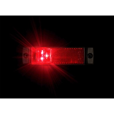 97915-S-01.JPG Luce Supplementare A 3 Led Con Catarifrangente 24v Rosso Montaggio In Superficie Luci Perimetrali